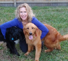 Pinellas-Pasco Circuit Judge Cynthia Newton with her dogs.
